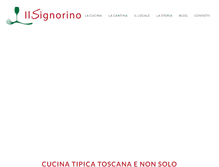 Tablet Screenshot of ilsignorino.it